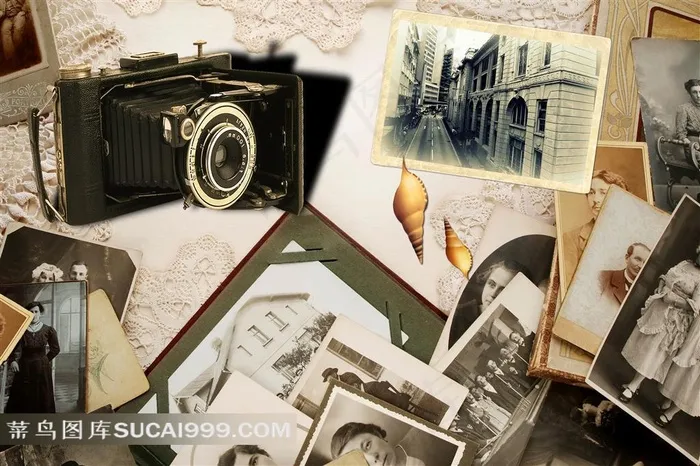 复古照片装饰画素材