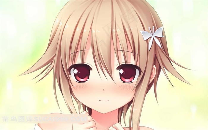 可爱少女插画高清素材