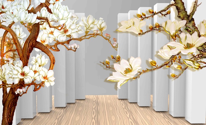 现代简约背景墙