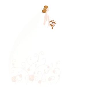 婚纱卡通简笔