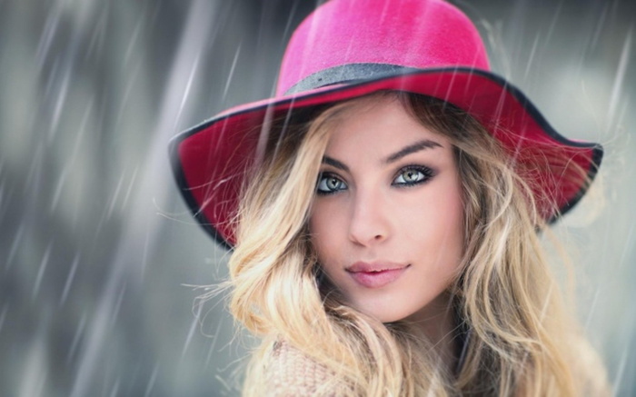 金色微卷发发型图片