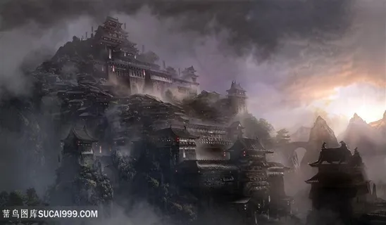 暗黑城堡中国风CG原画绘画图片 暗黑城堡中国风CG原画绘画图片