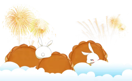 月饼兔子兔年 月饼兔子兔年