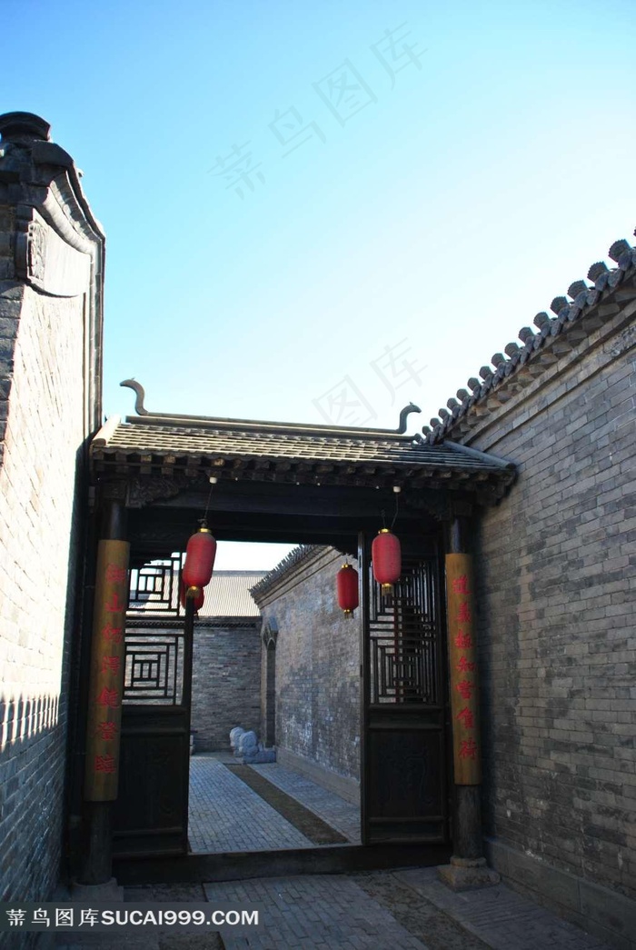 天津安家大院内景-院落走廊