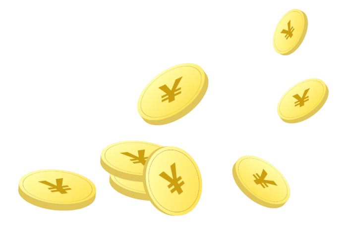 飘散的金币免扣素材