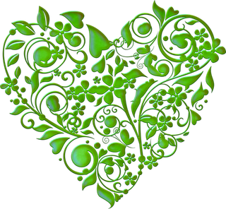 绿植心形情人节