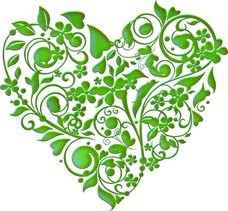 绿植心形情人节