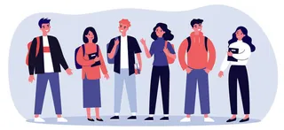 扁平化人物场景办公互联网等距ai矢量设计网页海报UI素材插画