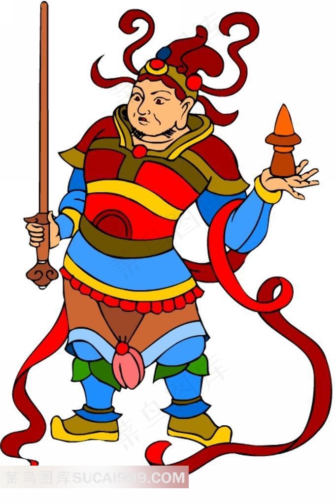 飞天天神壁画素材