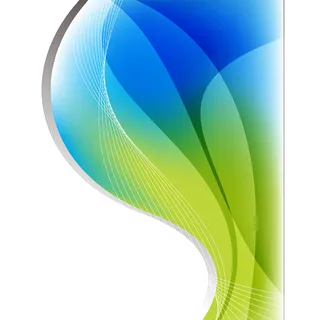 蓝青色弧形线条渐变科技kv主视觉