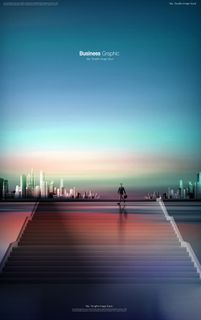 大气建筑空间高端商务海报PSD分层素材