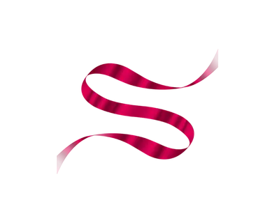 深红色丝带免抠图