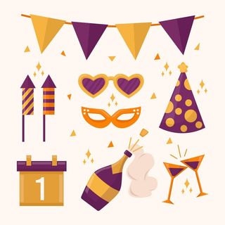 设计新年装饰素材