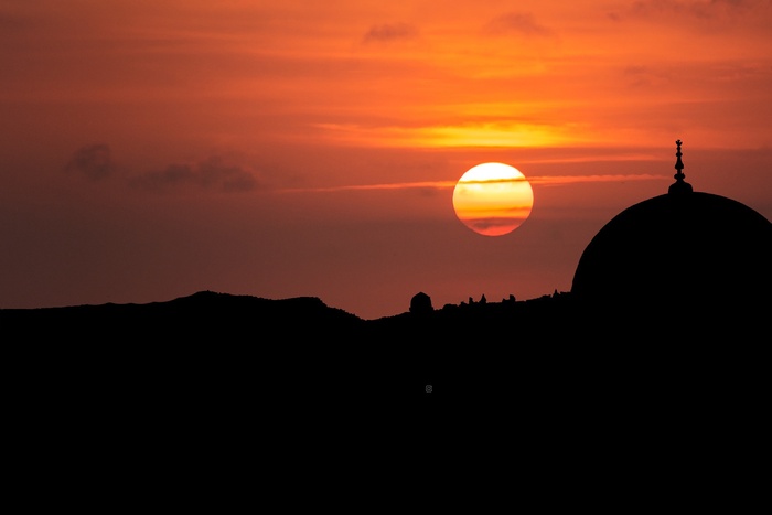 浪漫夕阳摄影