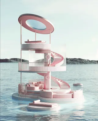 夏季游泳池背景