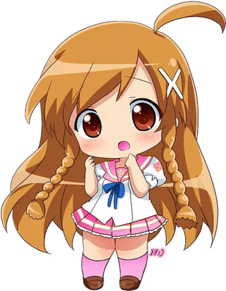 卡通女孩人物素材简笔