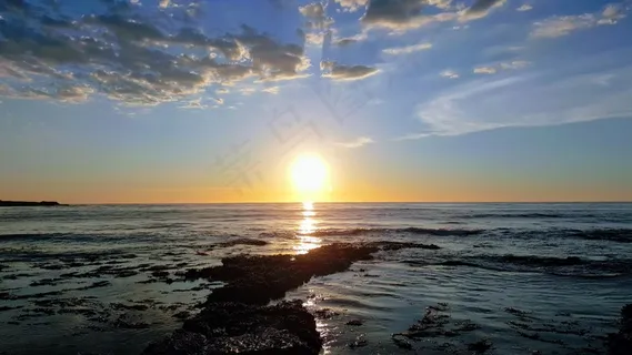 海滩日出景观图片 海滩日出景观图片