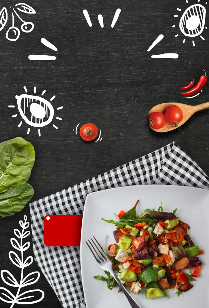 美食好吃黑色海报psd模版下载