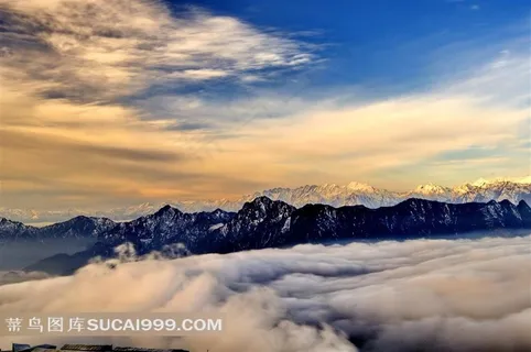 四川牛背山美丽风景素材
