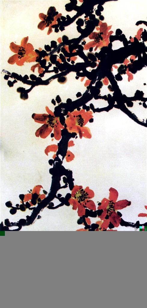 国画名家作品-徐悲鸿的灿若朝霞