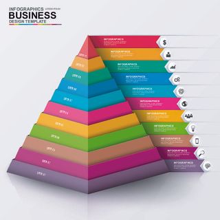 ppt素材3d数据图表模板可视化图形统计标签矢量图标模型ai源文件