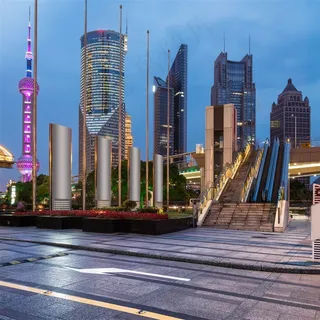 城市高楼大厦夜景图片