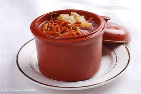 虫草花炖肉汁 虫草花炖肉汁