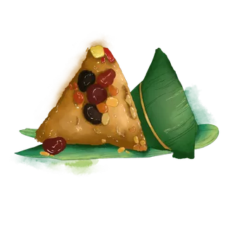 传统节日端午节粽子手绘插画元素