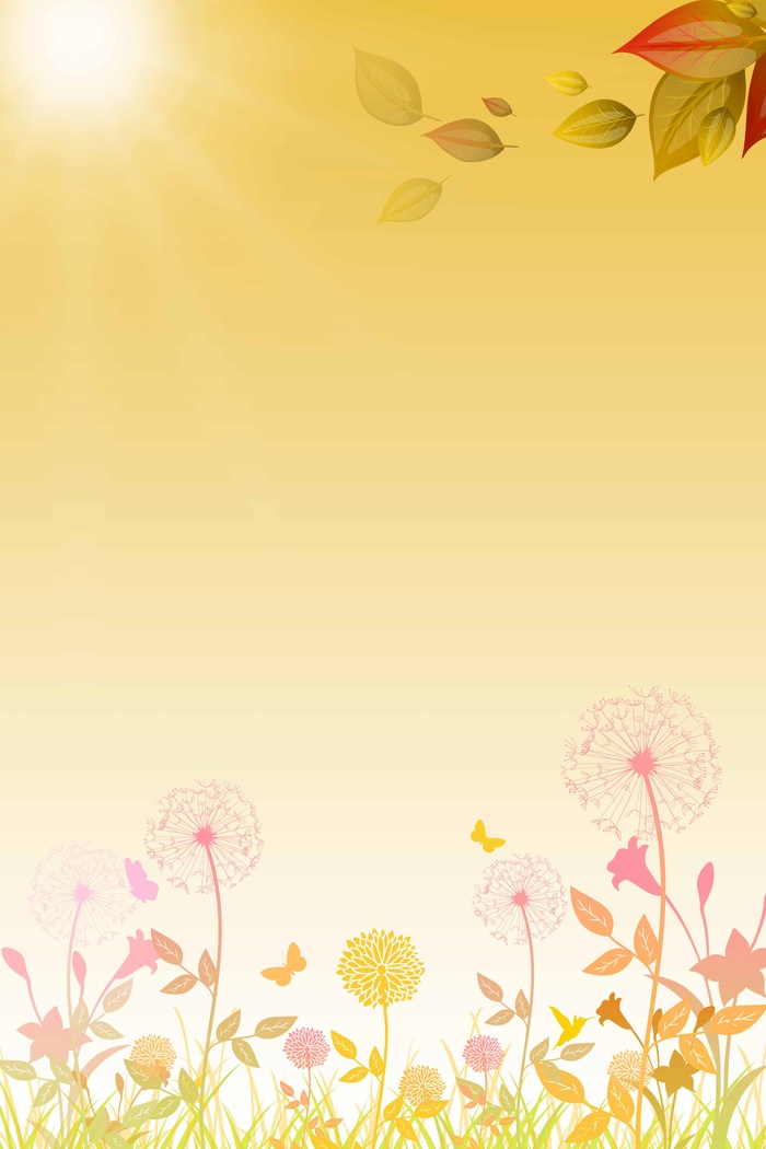 鲜花清新宣传促销背景