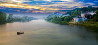 安徽新安江水上风景图片-第7张