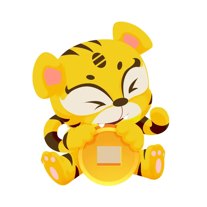 PNG免扣2022虎年新年春节元旦卡通老虎形象图片插画PSD设计素材psd模版下载