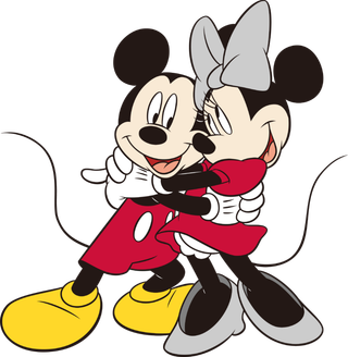 米奇和米妮拥抱