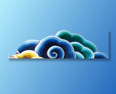 彩云 古典云 祥云图案 祥云素材 创意祥云  三色云 花边花纹 免抠