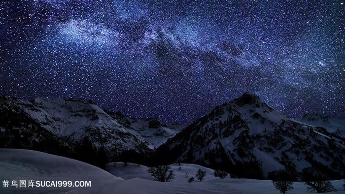 夜景山脉山峦壁纸