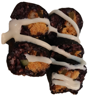 日本寿司肉松海苔紫米免抠摄影元素素材