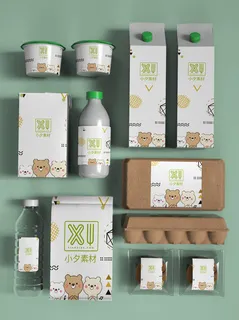 包装智能贴图样机VI效果PSD素材