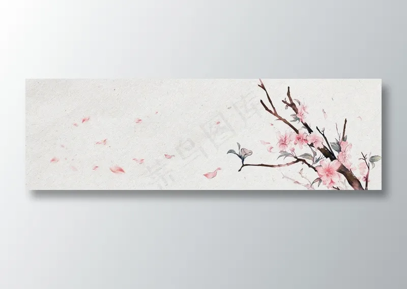 中国风水墨banner海报背景