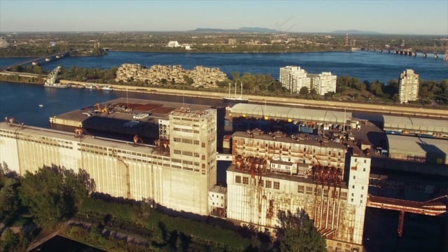 蒙特利尔, 城市的, 公园, 鸟瞰图, 城市, 街道