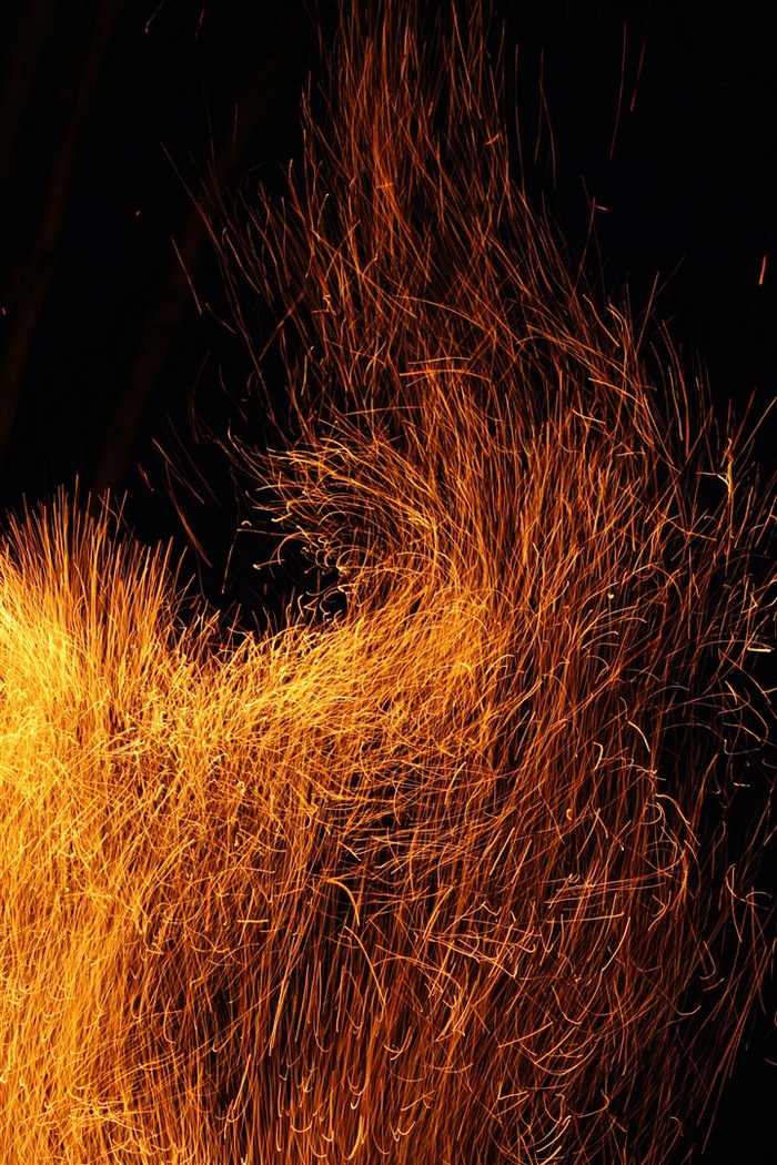 金色的烟花背景