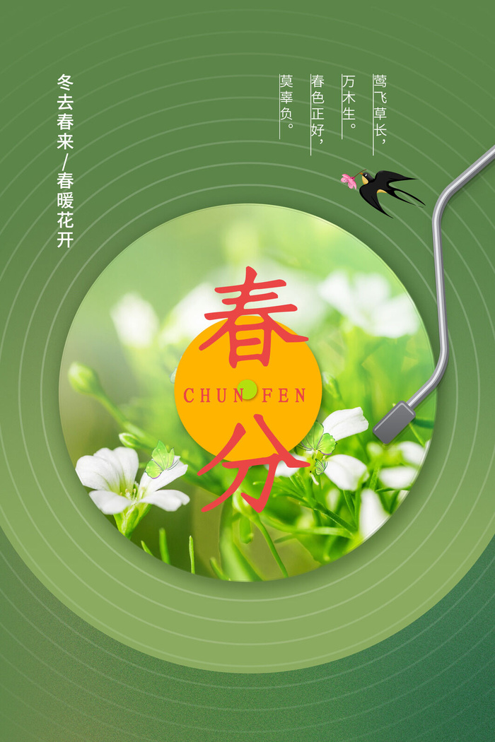 春分海报03psd模版下载