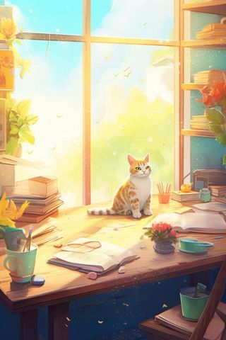 清新房屋休息简约背景