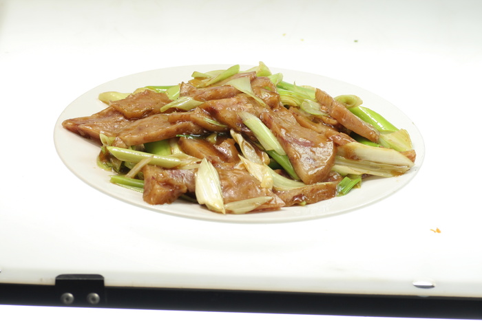 21大葱炒焖子 石磨坊