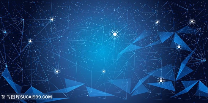 蓝色信息网络背景