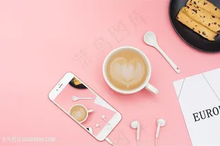 文艺休闲下午茶摆设素材图片