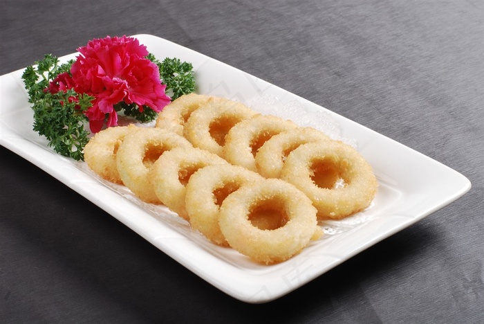 三文鱼蔬菜卷美食素材