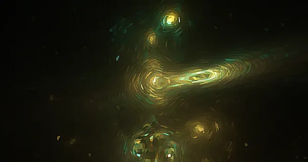 梵高星空质感的太空宇宙底纹背景 梵高星空质感的太空宇宙底纹背景