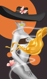爱马仕轻奢美女装饰画 爱马仕轻奢美女装饰画