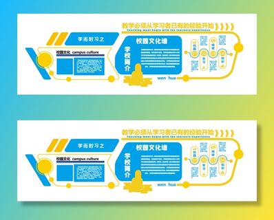 校园文化墙校园简介