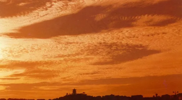 绝美的天边晚霞