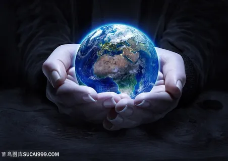 高清手握地球保护环境创意图片